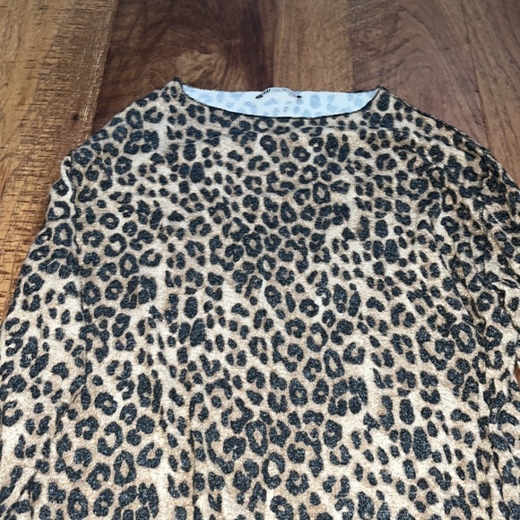 Zara Woman’s Leopard Print Top Size L - Picture 2 of 4